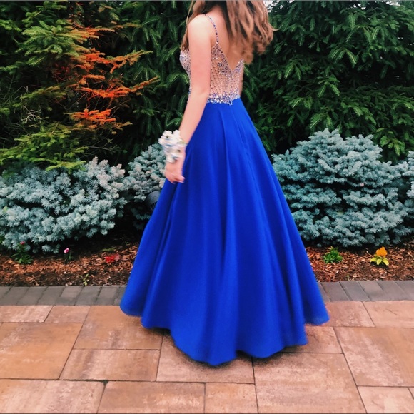royal blue prom dress - Picture 2 of 2